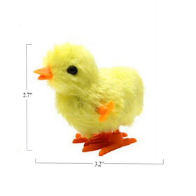 3 Otters wind-up chick yellow in action jump shows playful party favor use