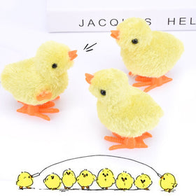 3 Otters wind-up chick yellow Easter decor accent for home