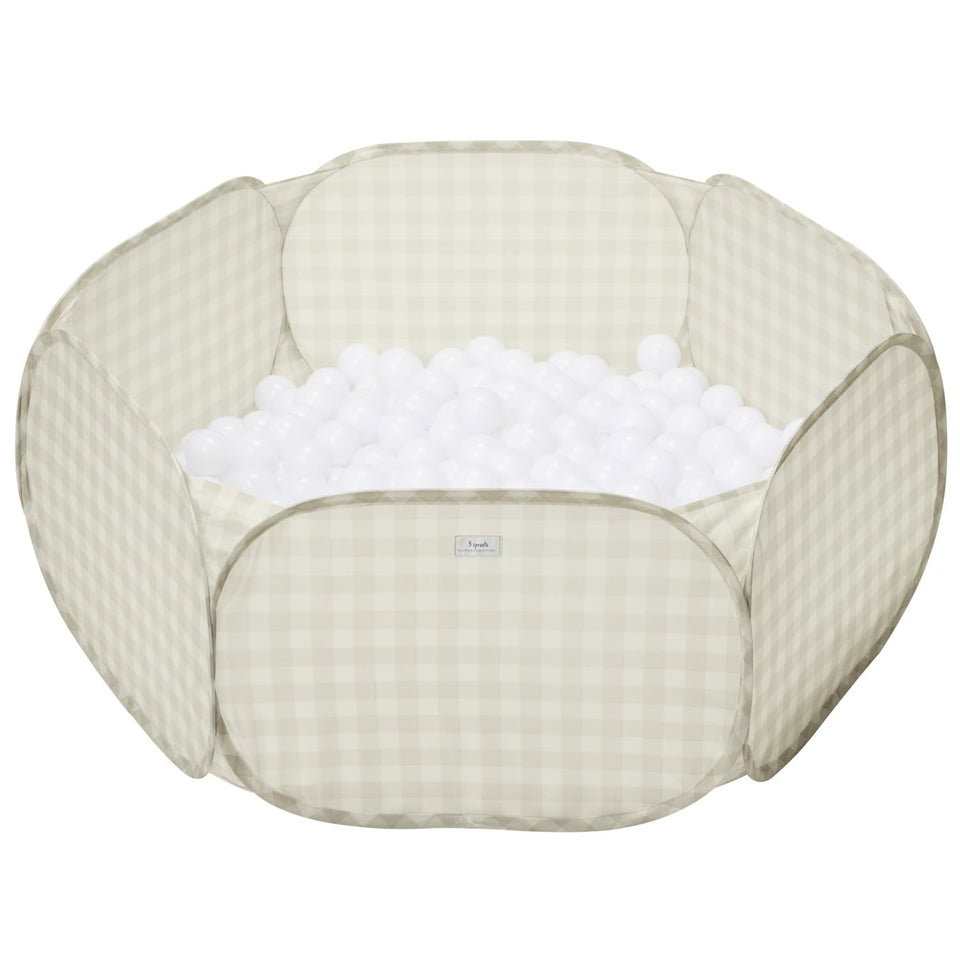 3 Sprouts ball pit pop-up setup for quick indoor or outdoor play
