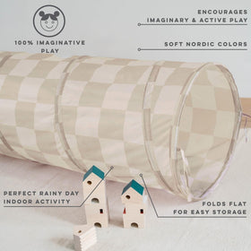 3 Sprouts play tunnel interior view showing cozy, safe crawling space