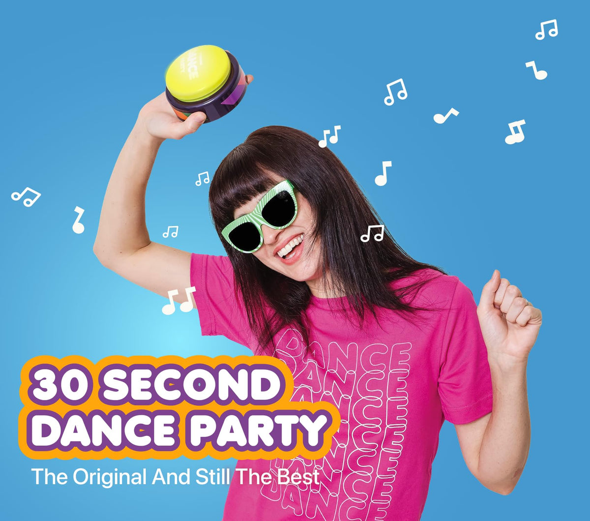 30 Second Dance Party two-pack lit-beat glow highlights glow-to-beat feature for lively moods.