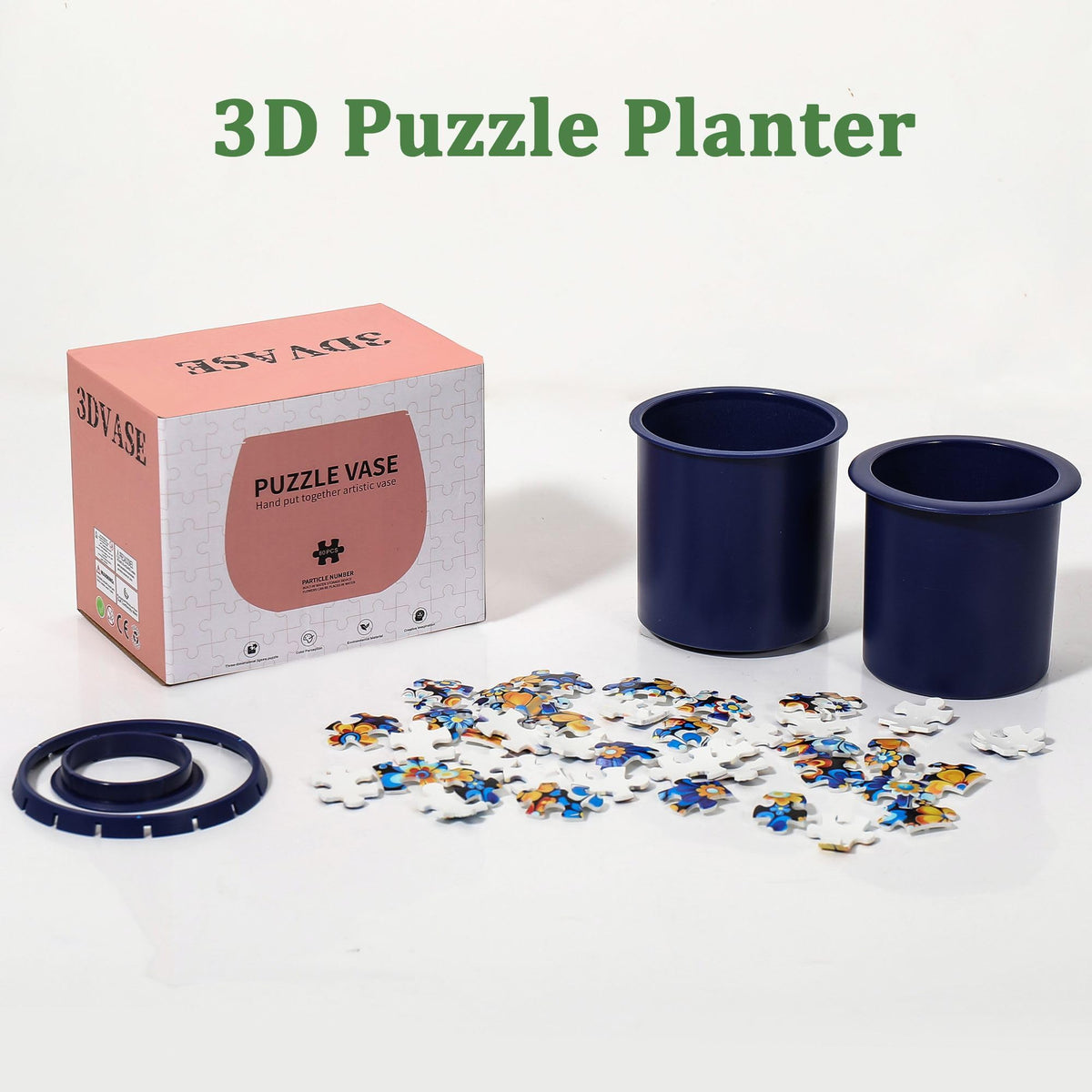 3DVASE perfect for succulents and cacti on desks or shelves.