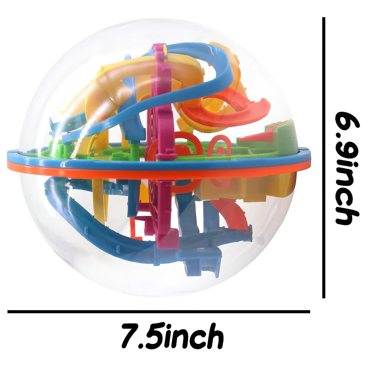 3 Otters 3D Maze Ball top view reveals layout and track complexity