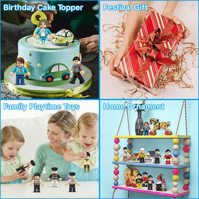 4BEE mini figures individually wrapped for easy storage and gifting.