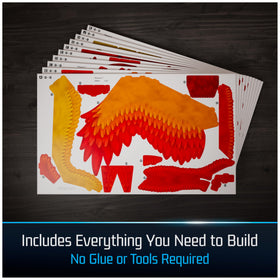 4D Build 172-piece foam sheets pack for easy crafting.