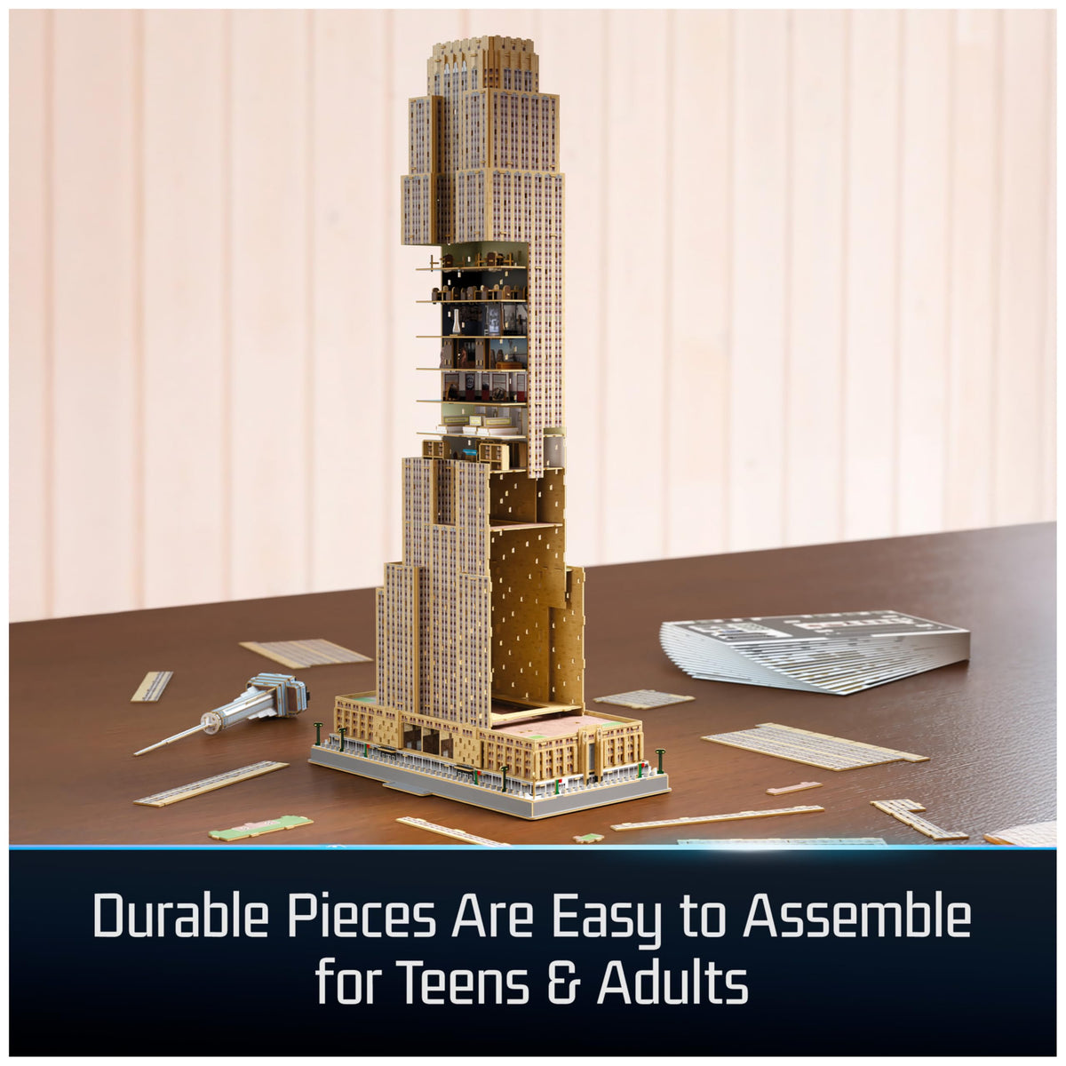 4D Build Empire State Building desk display ready decorative piece