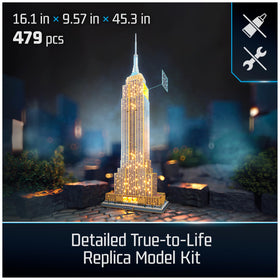 4D Build Empire State Building foam puzzle sheets for easy home assembly