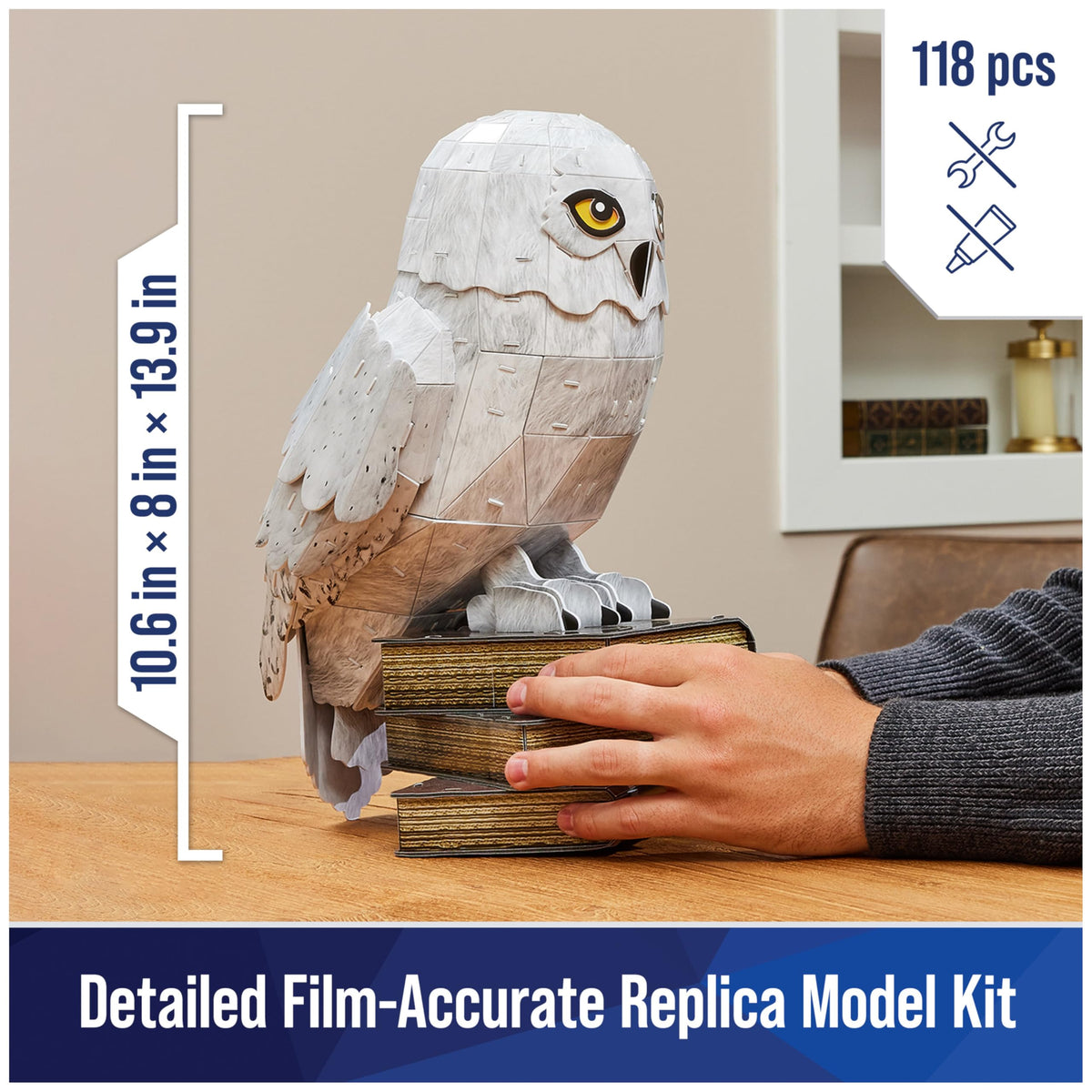 Hedwig replica details from 4D Build for an authentic display