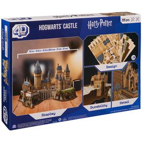 Punch-out pieces of the Hogwarts Castle kit for clean assembly.