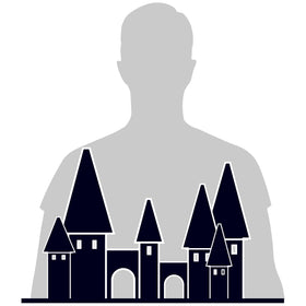 Castle dimensions: 19.1 x 14.6 x 12.6 inches for planning display