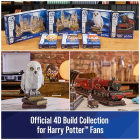 Diorama-style display of the Hogwarts Castle from 4D Build.