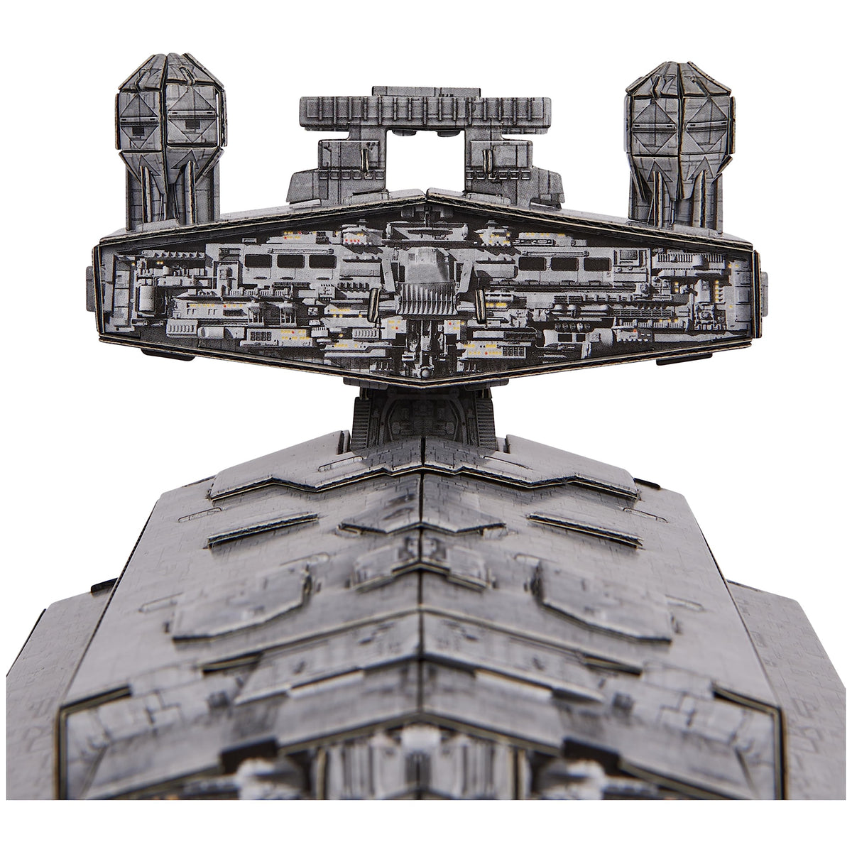 4D Build Imperial Star Destroyer makes a striking collectibles display.