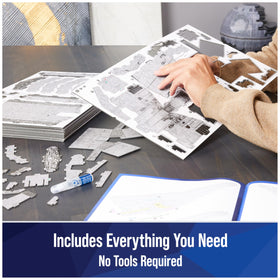 4D Build Imperial Star Destroyer glue and stand included for display.