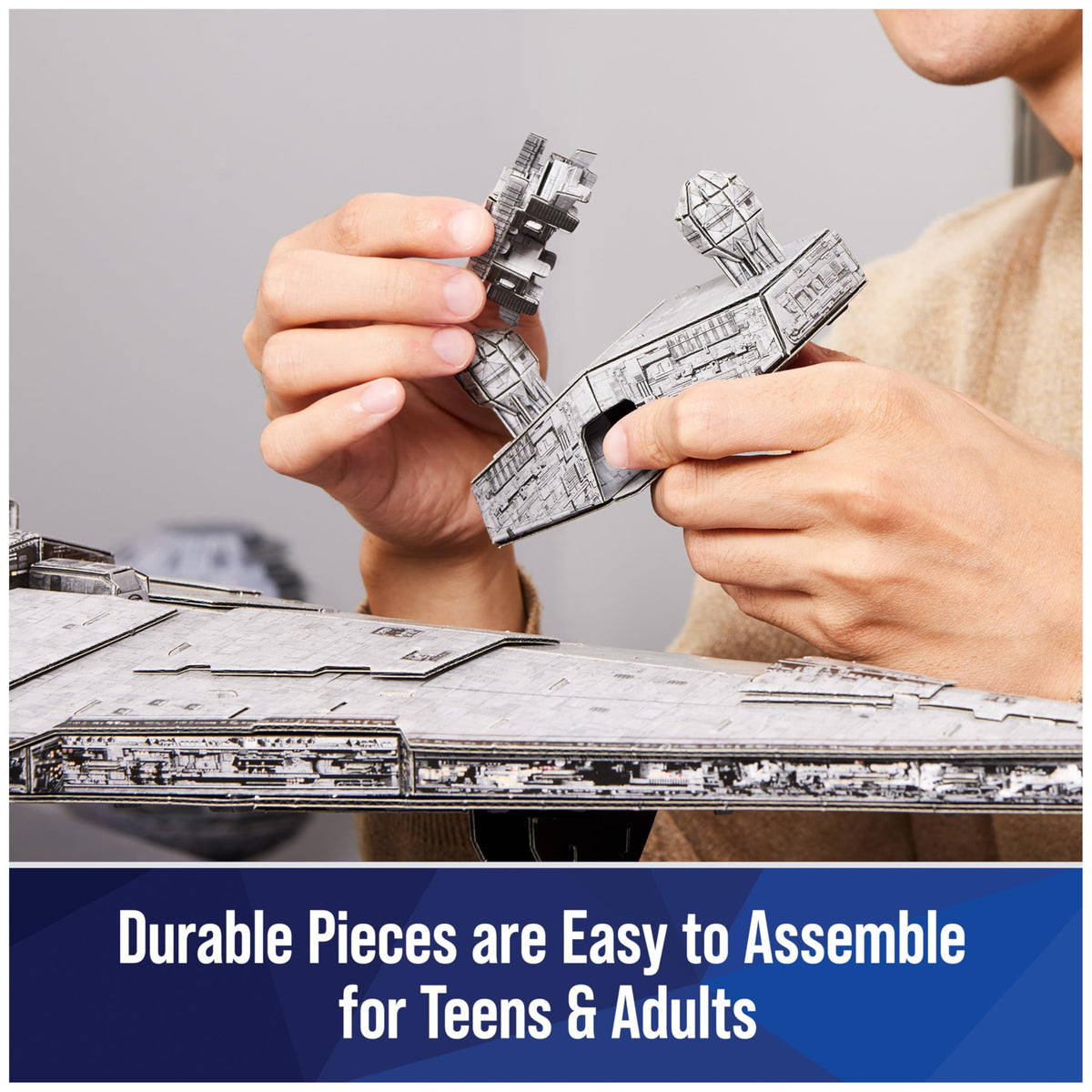 4D Build Imperial Star Destroyer large display piece for desks.