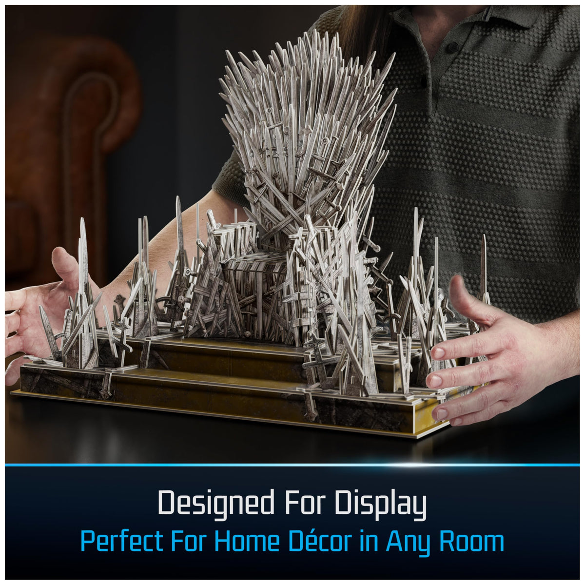 4D Build Iron Throne room decor idea as a striking centerpiece