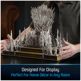 4D Build Iron Throne room decor idea as a striking centerpiece