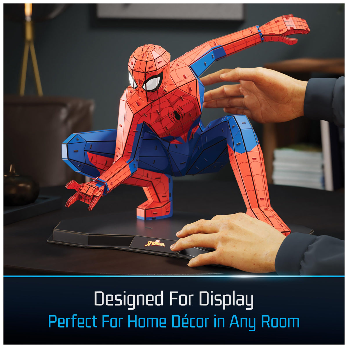 4D Build Spider-Man 3D puzzle dimensions show bold display size