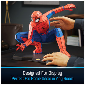 4D Build Spider-Man 3D puzzle dimensions show bold display size