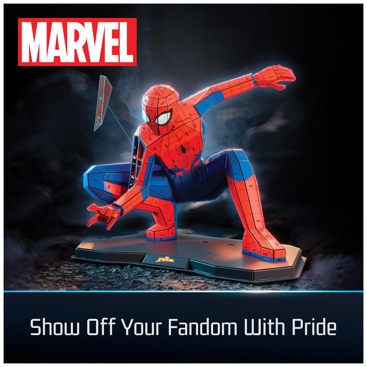 4D Build Spider-Man 3D puzzle marvel-series connects with other characters