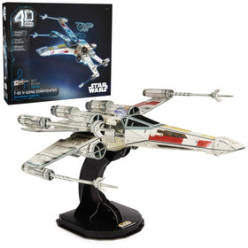 4D Build X-Wing kit front view for display and collection