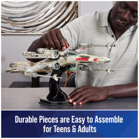 X-Wing kit instructions view highlighting easy assembly