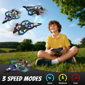 4DRC foam RC plane with enclosed propellers for safe play