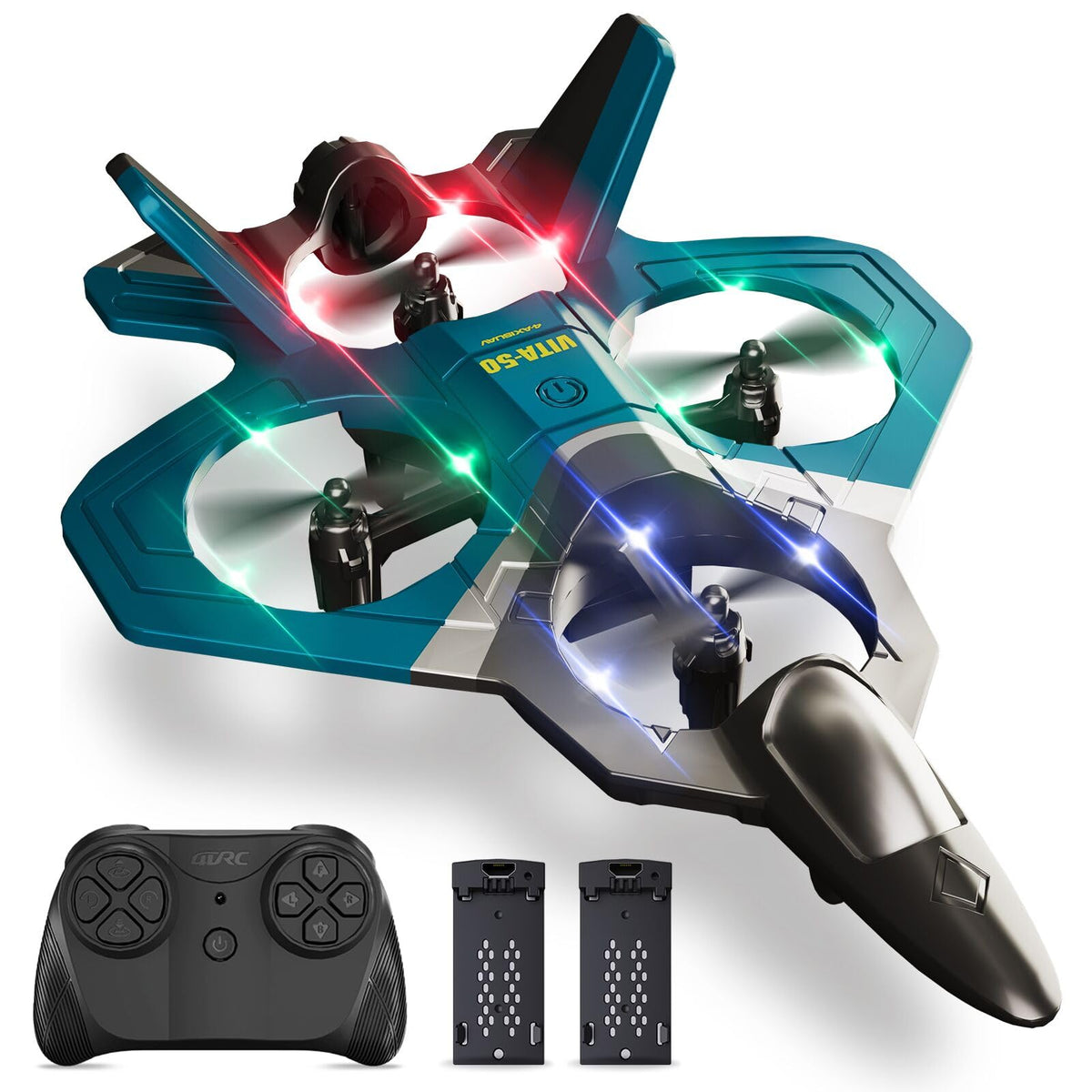 4DRC foam RC plane front view, compact design for easy handling and quick learning.