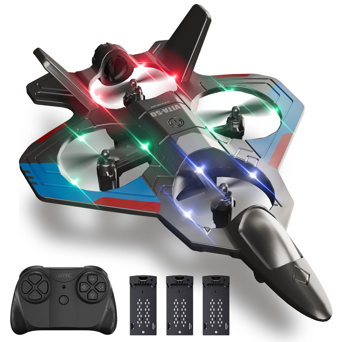 4DRC foam RC plane front view with beginner-friendly controls