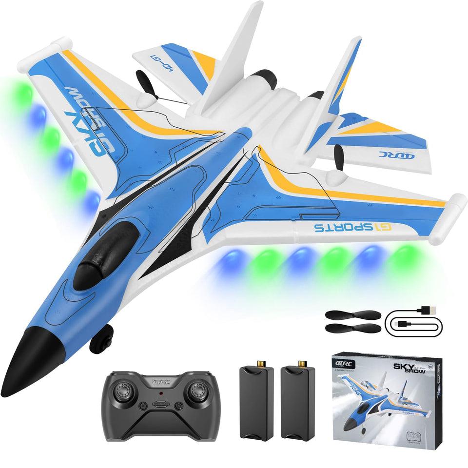 4DRC G1 plane front view shows a sleek foam fighter for exciting flights