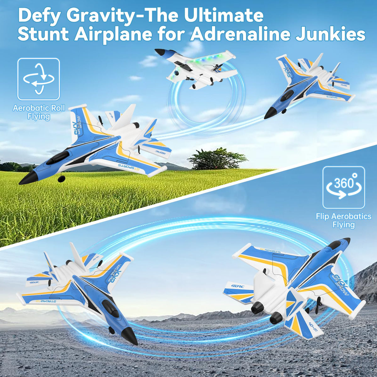 4DRC G1 plane top view emphasizes aerodynamic profile and appeal