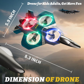 4DRC plane executing smooth take-off and agile maneuvers