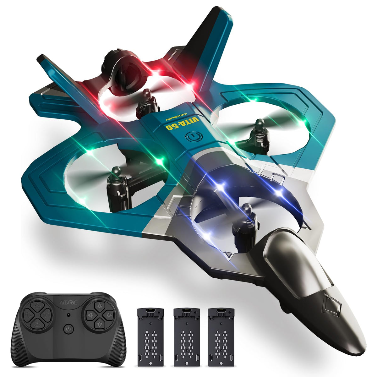 4DRC RC airplane performing a 360° flip for beginner pilots