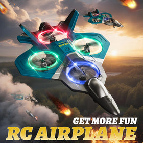 4DRC RC plane with enclosed propellers for safer kid play