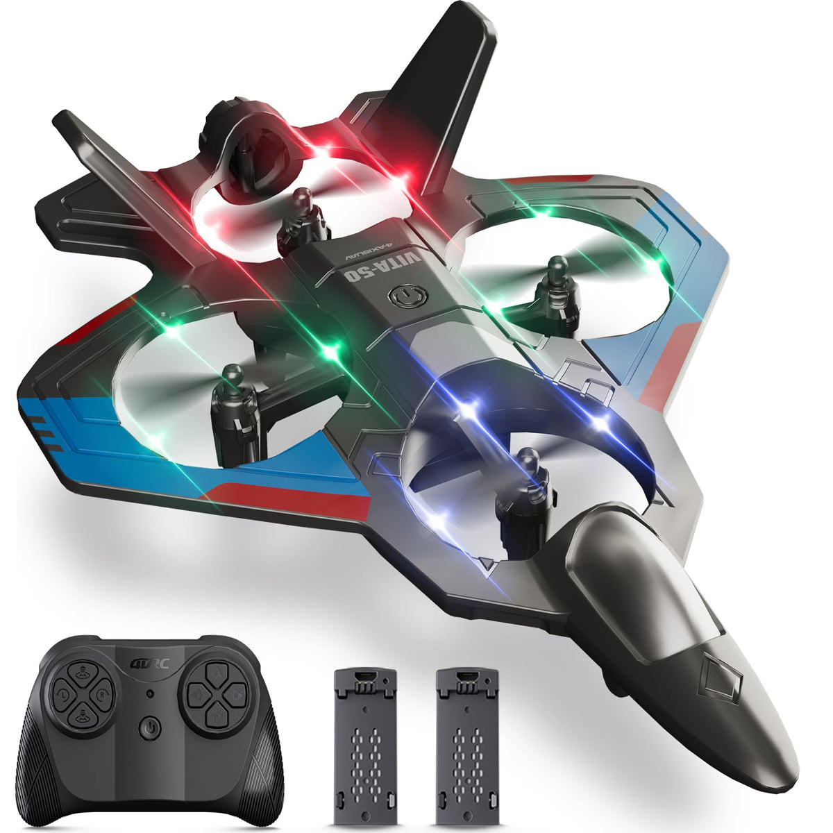 4DRC RC planes ready-to-fly kit simplifies first flights for beginners.