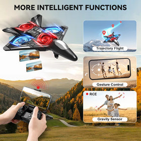 4DRC V31 plane night flight with bright LED lights for visibility