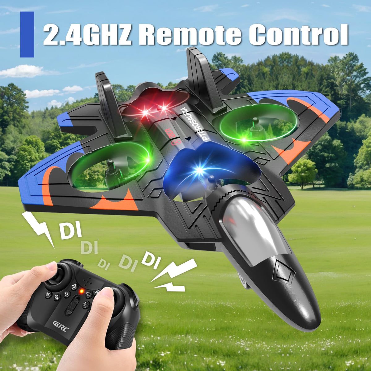 4DRC V32 RC plane with one-key takeoff control