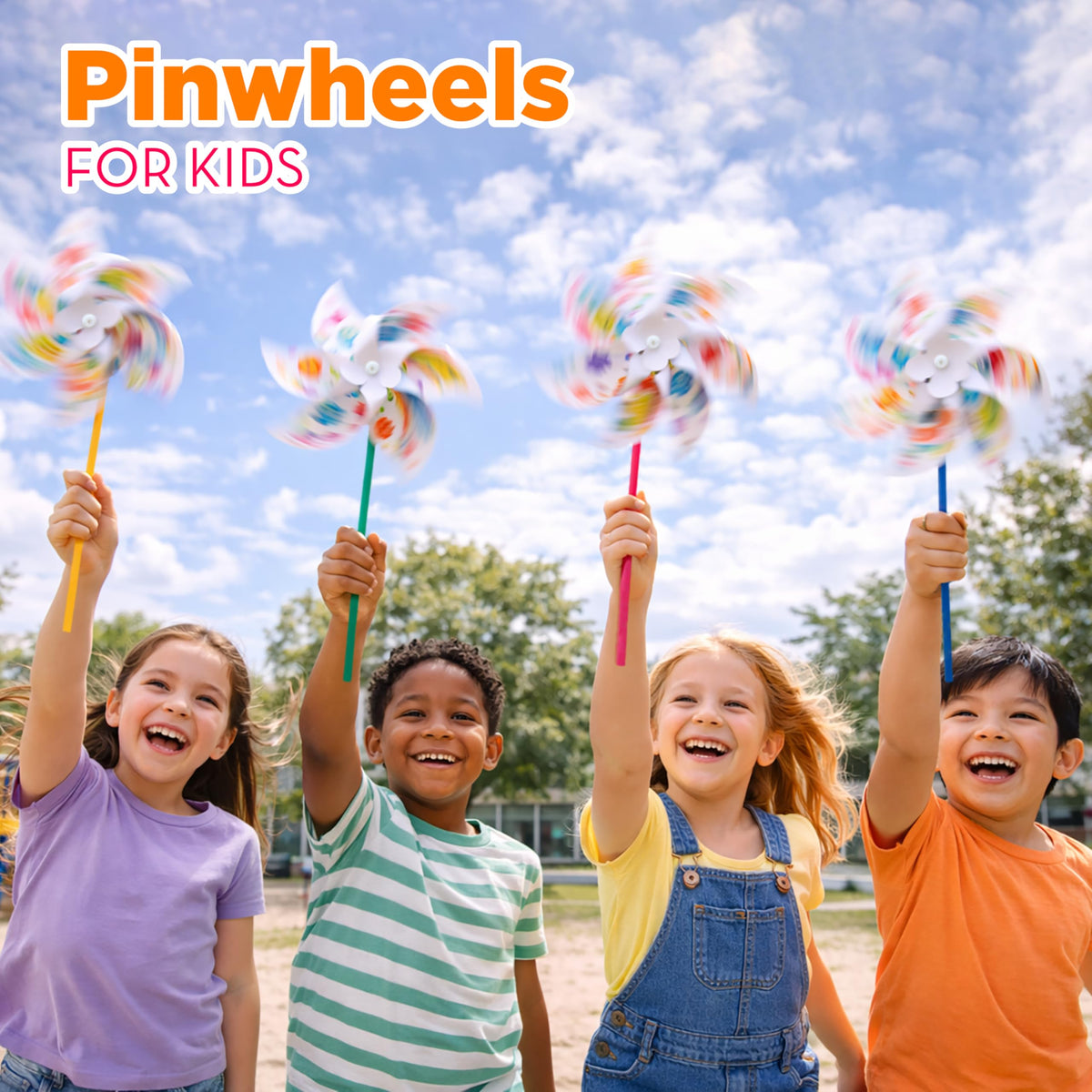 4E's Novelty classroom white pinwheels kit supports DIY creativity in schools.