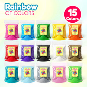 4E's Novelty resealable 0.8 lb bags for easy color organization in crafts.