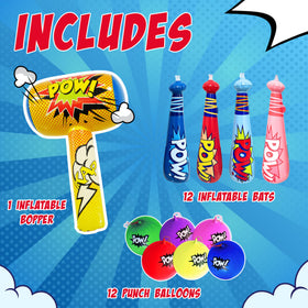 4E's Novelty punch balloons add colorful, interactive fun