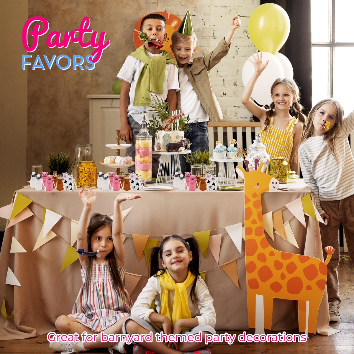 4E's Novelty Farm Bubbles colorful designs for kids' playtime.