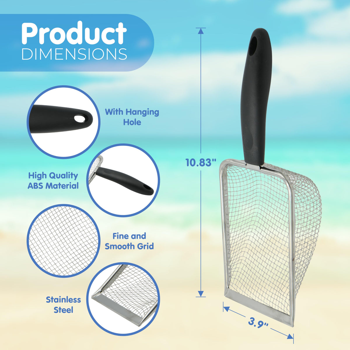 4E's Novelty beach toy set helps kids explore seashells and shark teeth.