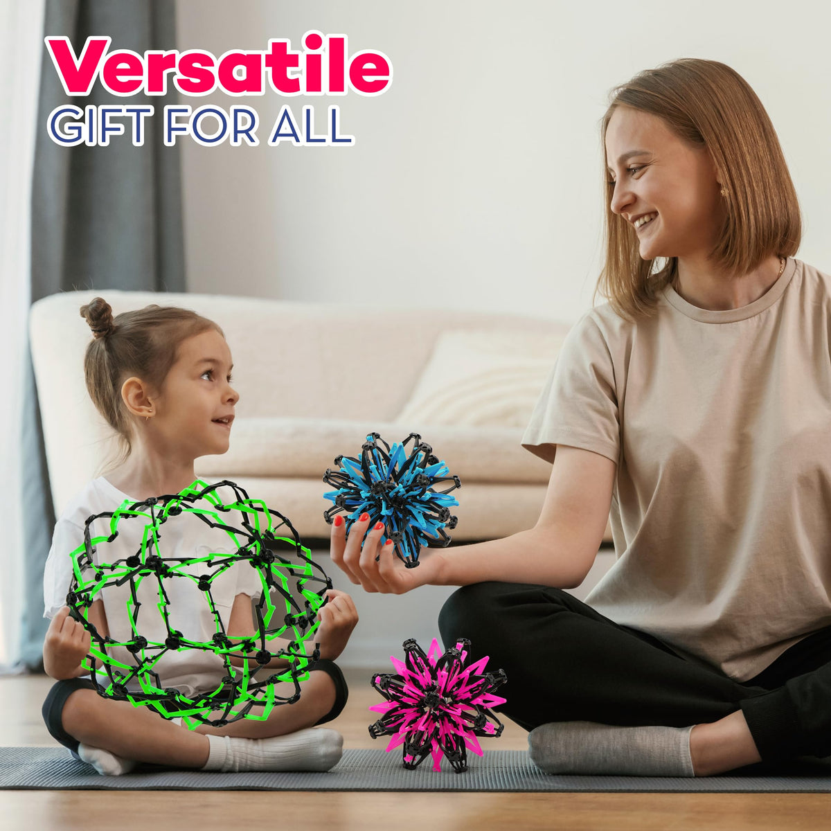 4E's Novelty neon green breathing ball visual aid for focus