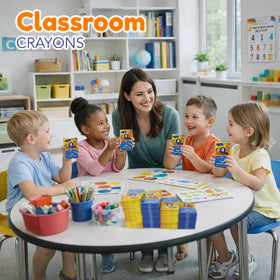 4E's Novelty bright colors in each pack spark creativity for kids.