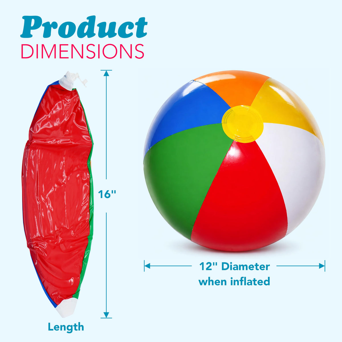 4E's Novelty bulk beach balls ideal for pool toys and beach days.