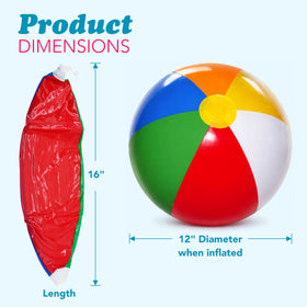 4E's Novelty bulk beach balls ideal for pool toys and beach days.