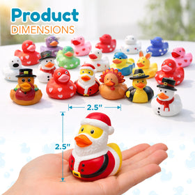 4E's Novelty Christmas ducks collection with Santa and friends