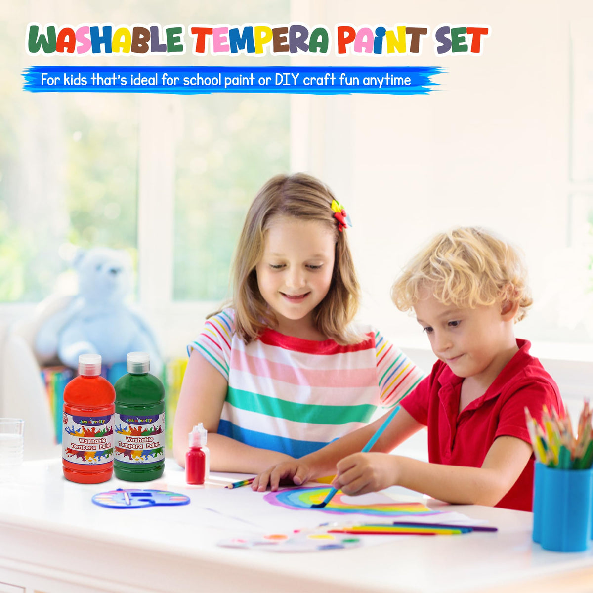 4E's Novelty classroom art supplies with washable colors