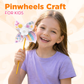 4E's Novelty kids coloring pinwheels for personalized art projects