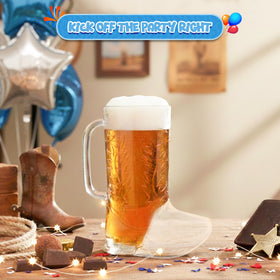 4E's Novelty cowboy boot mug inside capacity 17oz for generous servings