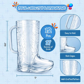 4E's Novelty cowgirl table centerpiece mug for festive decor.